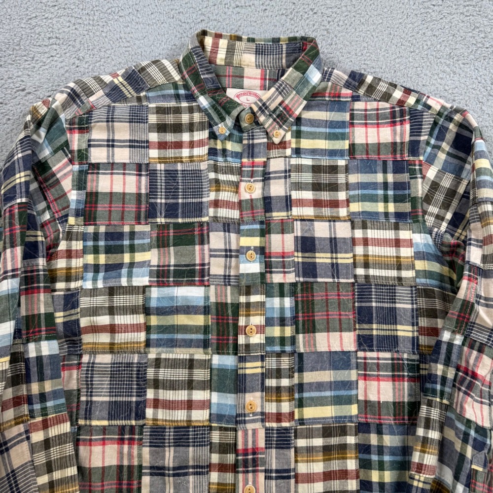 Brooks Brothers Patchwork Plaid Button Down Shirt… - image 3